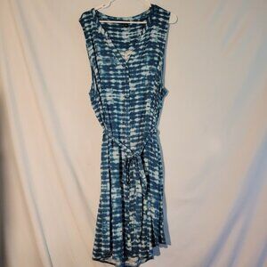 Sleeveless Shirt Dress with Tie Size 4x PLUS Torrid